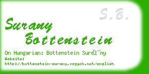 surany bottenstein business card